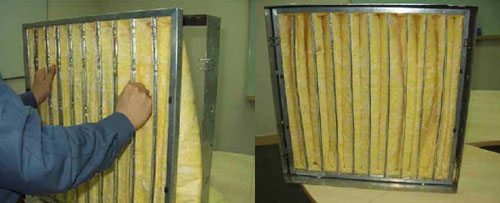 F8级耐高温玻纤袋式中效过滤器 F8级耐高温玻纤袋式中效过滤器